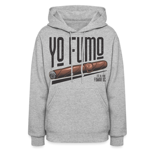 Ladies Yo Fumo Hoodie - heather gray