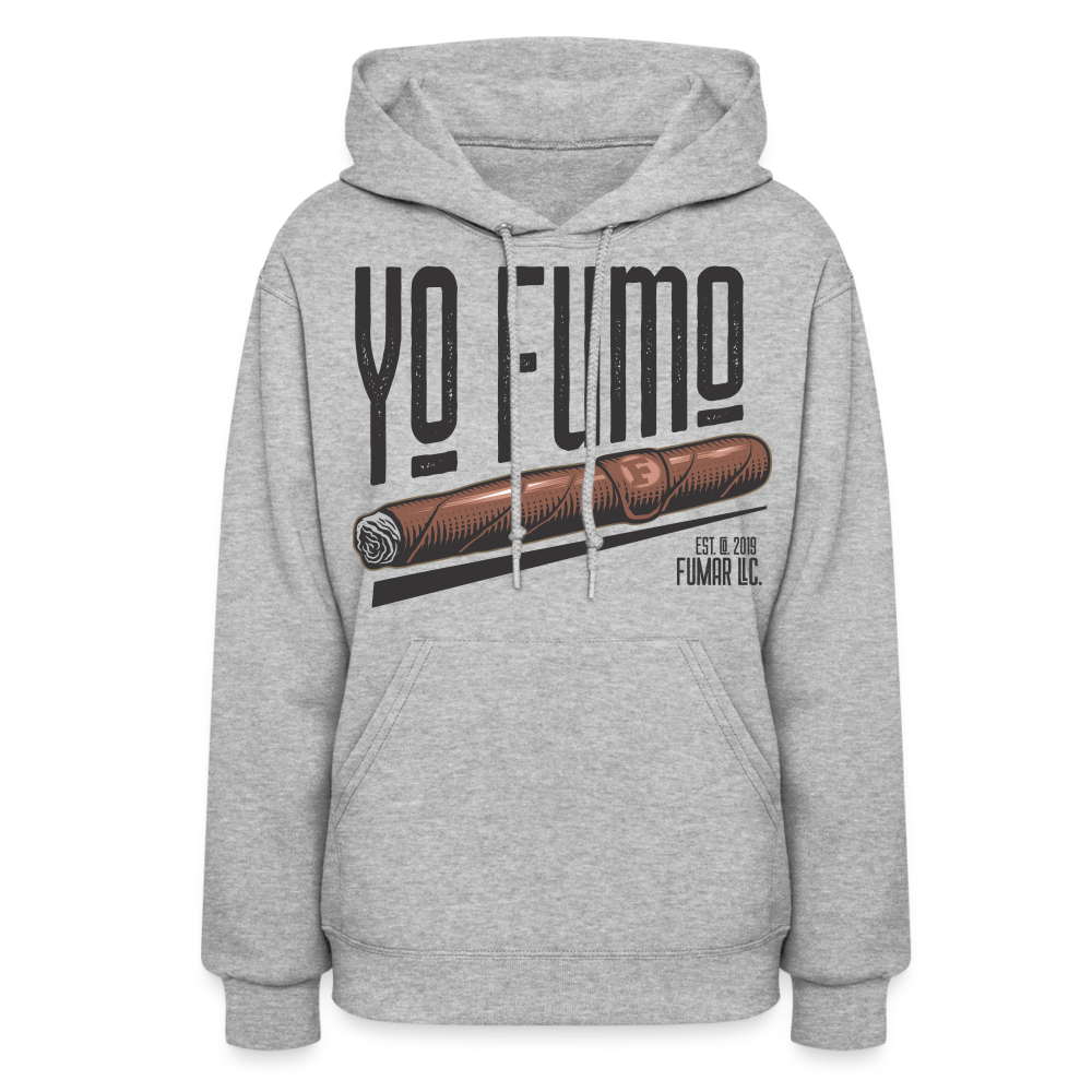 Ladies Yo Fumo Hoodie - heather gray