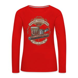 W.T.F Women's Premium Long Sleeve T-Shirt - red