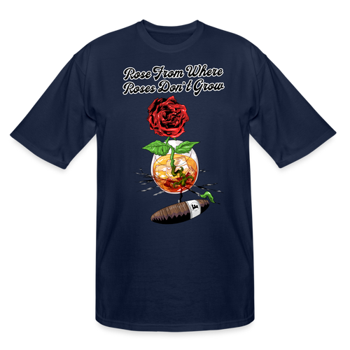 Concrete Rose Tall T-Shirt - navy