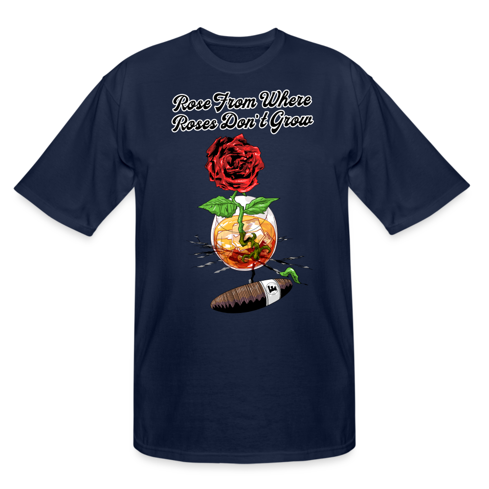 Concrete Rose Tall T-Shirt - navy