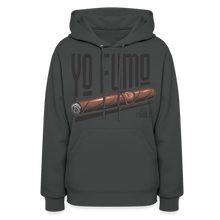 Load image into Gallery viewer, Ladies Yo Fumo Hoodie - asphalt