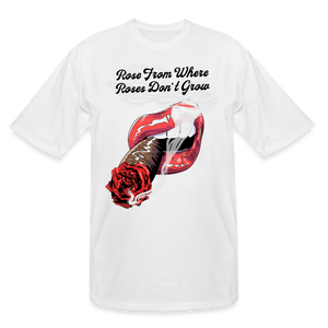 Smoking Rose Tall T-Shirt - white