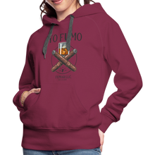 Load image into Gallery viewer, Ladies 2 Sticks Hoodie - burgundy