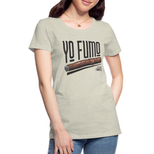 Load image into Gallery viewer, Ladies Yo Fumo T-Shirt - heather oatmeal