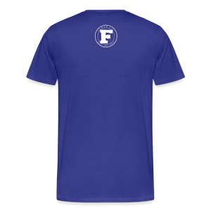 Concrete Rose and Cigar T-Shirt - royal blue