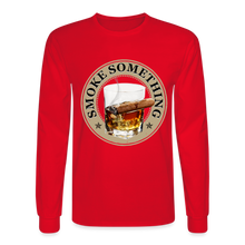 Load image into Gallery viewer, Smoke Something Men&#39;s Long Sleeve T-Shirt - red