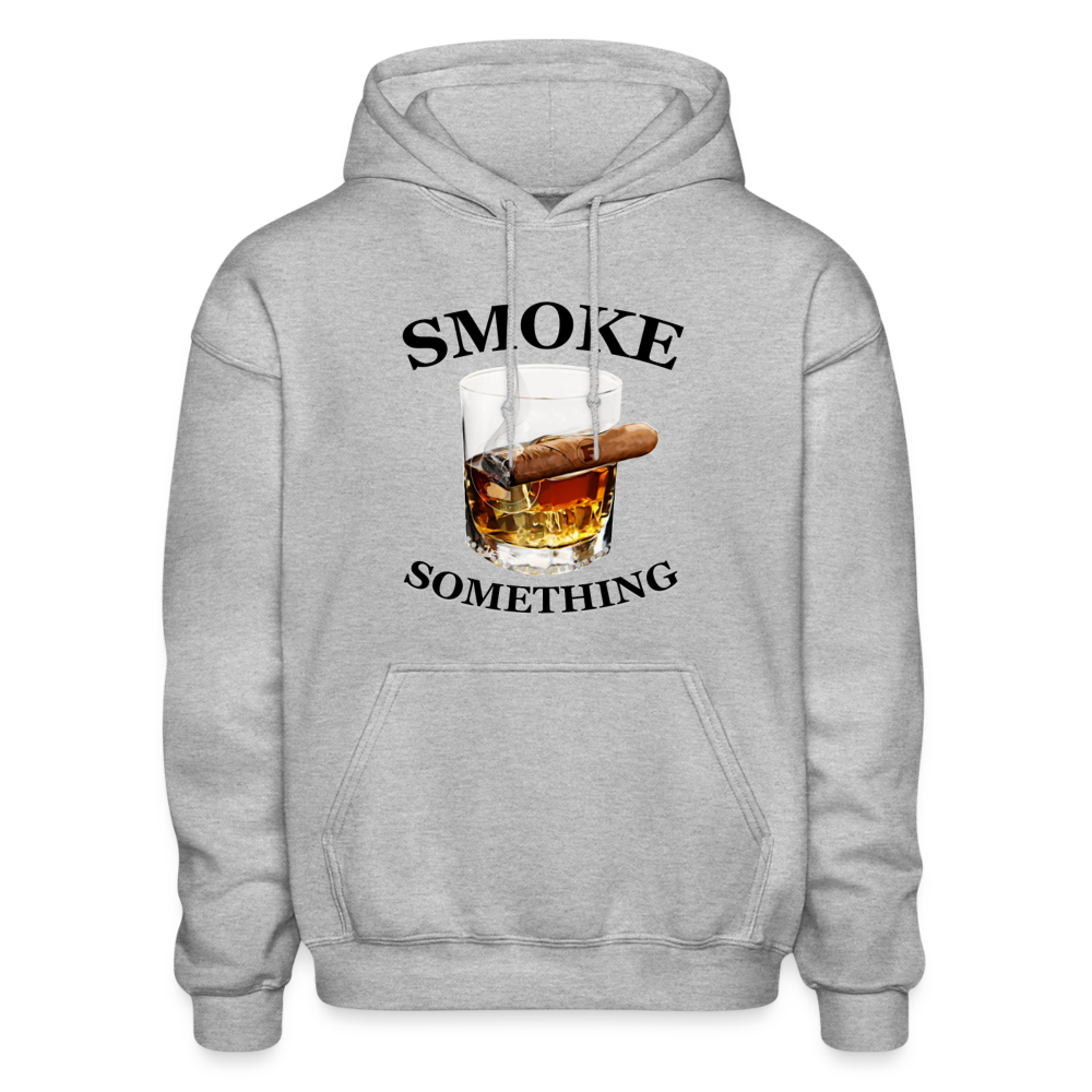Smoke Something Hoodie - heather gray
