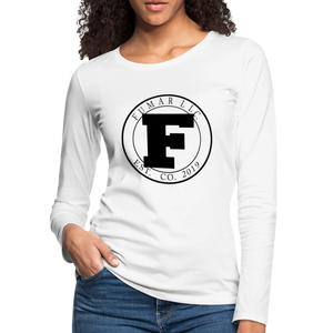 Fumar Women's Premium Long Sleeve T-Shirt - white