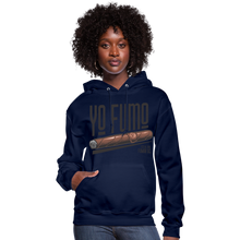 Load image into Gallery viewer, Ladies Yo Fumo Hoodie - navy