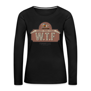 W.T.F Women's Premium Long Sleeve T-Shirt - black