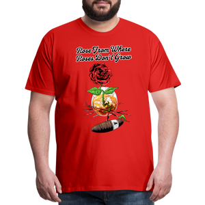Concrete Rose T-Shirt - red