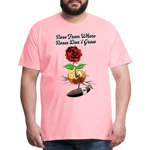 Concrete Rose T-Shirt - pink