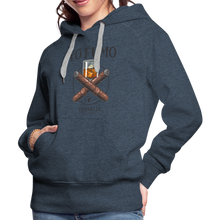 Load image into Gallery viewer, Ladies 2 Sticks Hoodie - heather denim