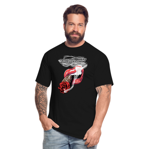 Smoking Rose Tall T-Shirt - black