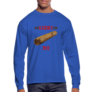 Enlighten Me Men's Long Sleeve T-Shirt - royal blue