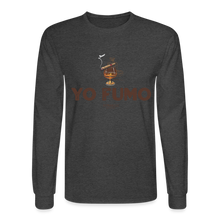 Load image into Gallery viewer, Yo Fumo Men&#39;s Long Sleeve T-Shirt - heather black