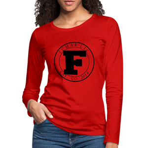 Fumar Women's Premium Long Sleeve T-Shirt - red