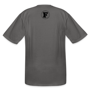 Concrete Rose and Cigar Tall T-Shirt - charcoal