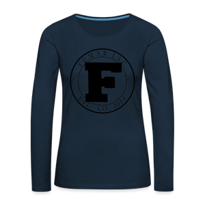 Fumar Women's Premium Long Sleeve T-Shirt - deep navy