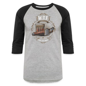 W.T.F. Baseball T-Shirt - heather gray/black