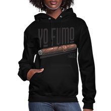 Load image into Gallery viewer, Ladies Yo Fumo Hoodie - black