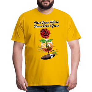 Concrete Rose T-Shirt - sun yellow