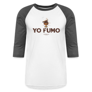 Yo Fumo Baseball T-Shirt - white/charcoal
