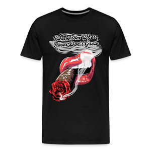 Smoking Rose T-Shirt - black