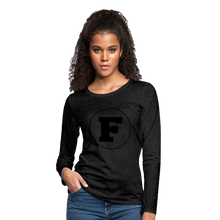Load image into Gallery viewer, Fumar Women&#39;s Premium Long Sleeve T-Shirt - charcoal grey