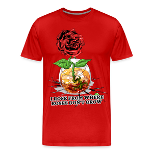 Concrete Rose Men's T-Shirt - red