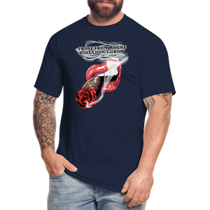 Smoking Rose Tall T-Shirt - navy