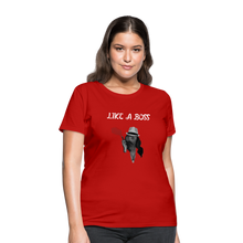 Load image into Gallery viewer, Like a Boss T-Shirt - red