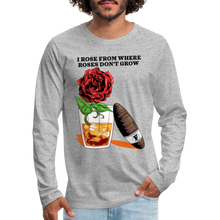 Load image into Gallery viewer, Whiskey Rose Long Sleeve T-Shirt - heather gray