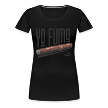 Load image into Gallery viewer, Ladies Yo Fumo T-Shirt - black