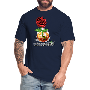 Concrete Rose Tall T-Shirt - navy