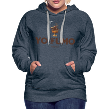 Load image into Gallery viewer, Ladies Power Hour Hoodie - heather denim