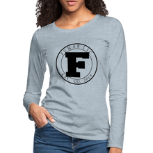 Load image into Gallery viewer, Fumar Women&#39;s Premium Long Sleeve T-Shirt - heather ice blue