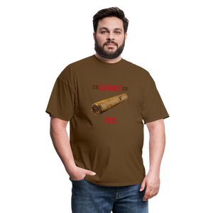 enLIGHTen ME T-Shirt - brown