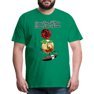 Concrete Rose T-Shirt - kelly green