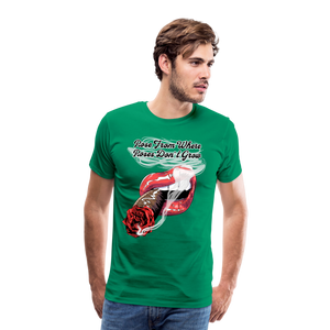 Smoking Rose T-Shirt - kelly green