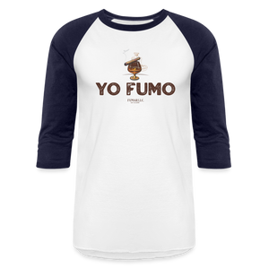 Yo Fumo Baseball T-Shirt - white/navy