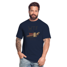 Load image into Gallery viewer, W.T.F Men&#39;s Tall T-Shirt - navy