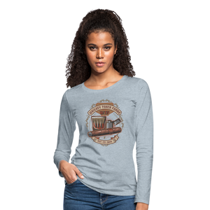 W.T.F Women's Premium Long Sleeve T-Shirt - heather ice blue