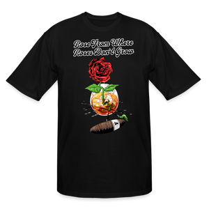 Concrete Rose Tall T-Shirt - black