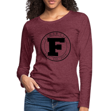 Load image into Gallery viewer, Fumar Women&#39;s Premium Long Sleeve T-Shirt - heather burgundy