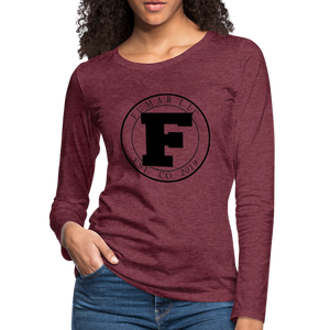 Fumar Women's Premium Long Sleeve T-Shirt - heather burgundy