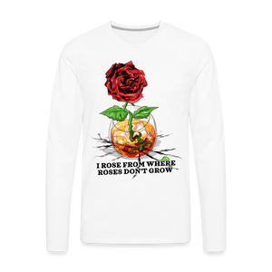 Concrete Rose Long Sleeve T-Shirt - white