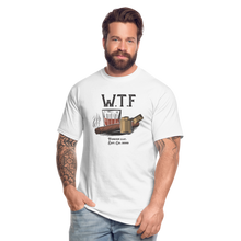 Load image into Gallery viewer, W.T.F Men&#39;s Tall T-Shirt - white