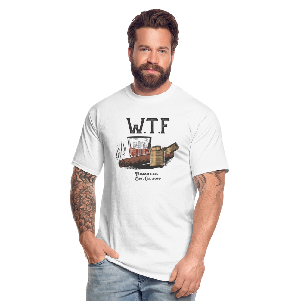 W.T.F Men's Tall T-Shirt - white